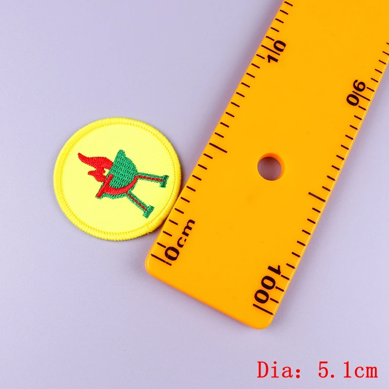 Parche de uniforme de explorador de chico redondo de dibujos animados, 10 piezas, insignias bordadas para coser en la ropa, parches para exteriores, pegatinas para ropa - imagen 5
