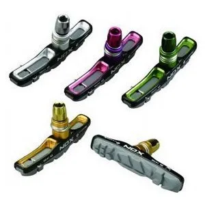 Aleación de aluminio Cnc, ánodo de doble Color, botas de freno de cajón ahuecadas, grupo de bloques de freno de abrazadera en V plegable pequeño para Mtb - imagen 2