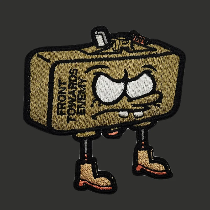 Parche de animales divertido, tácticas, insignias bordadas de moral, gancho y bucle, mochila, accesorios de decoración de ropa, pegatinas, brazalete