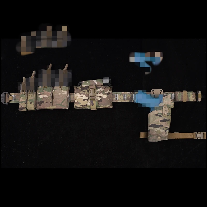 Mango elástico y correas MOLLE, doble bolsa magnética de 9MM para cinturón, portador de placa, accesorios de caza - imagen 5