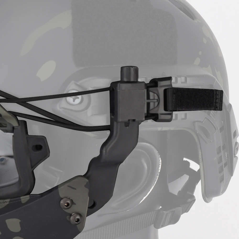 Gafas tácticas SF con casco y protector barbilla integrado - imagen 4