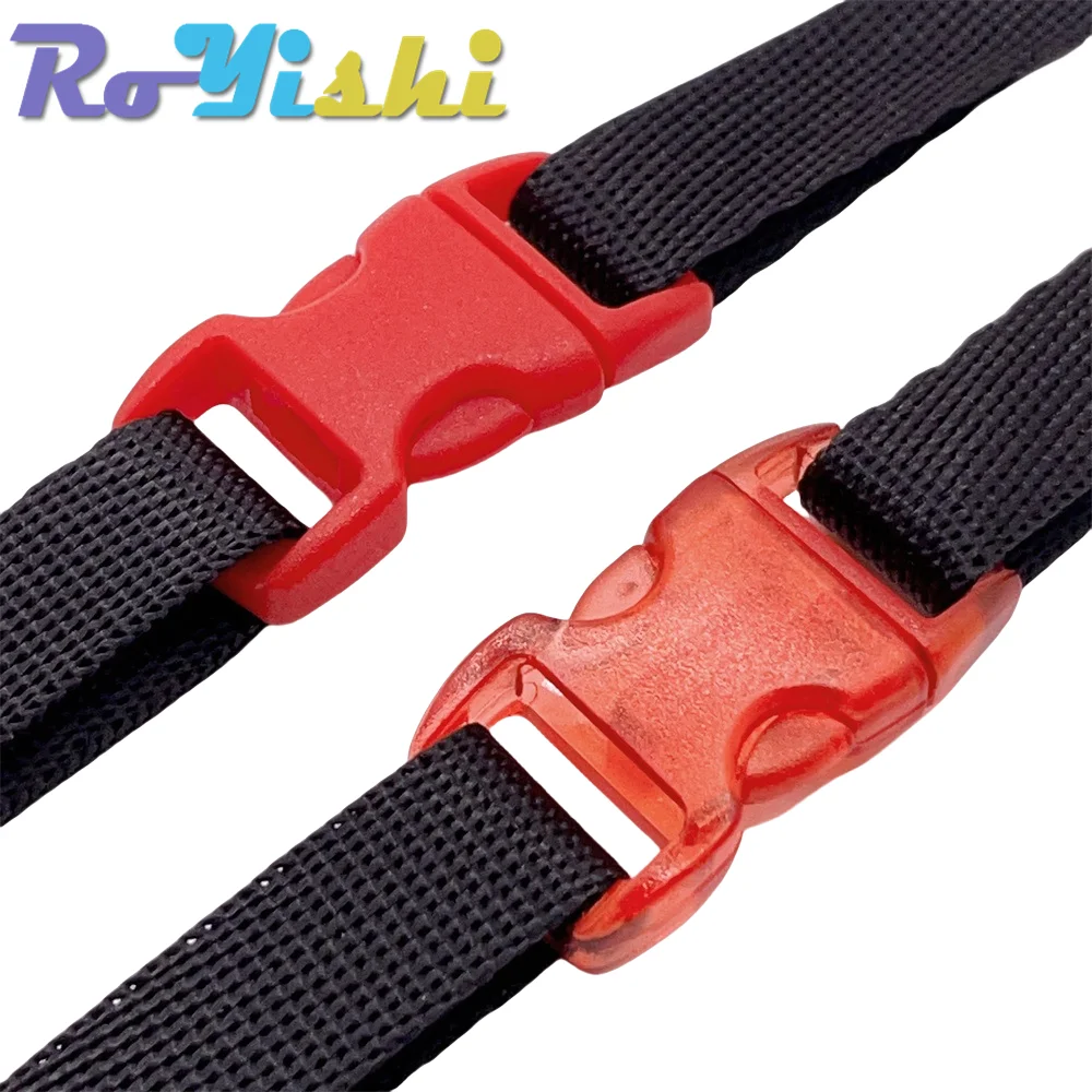 30 unids/pack 10mm hebilla de apertura lateral paracaídas curvo 550 Paracord pulsera Clip Collar de gato Correa correas mochila accesorios DIY - imagen 5