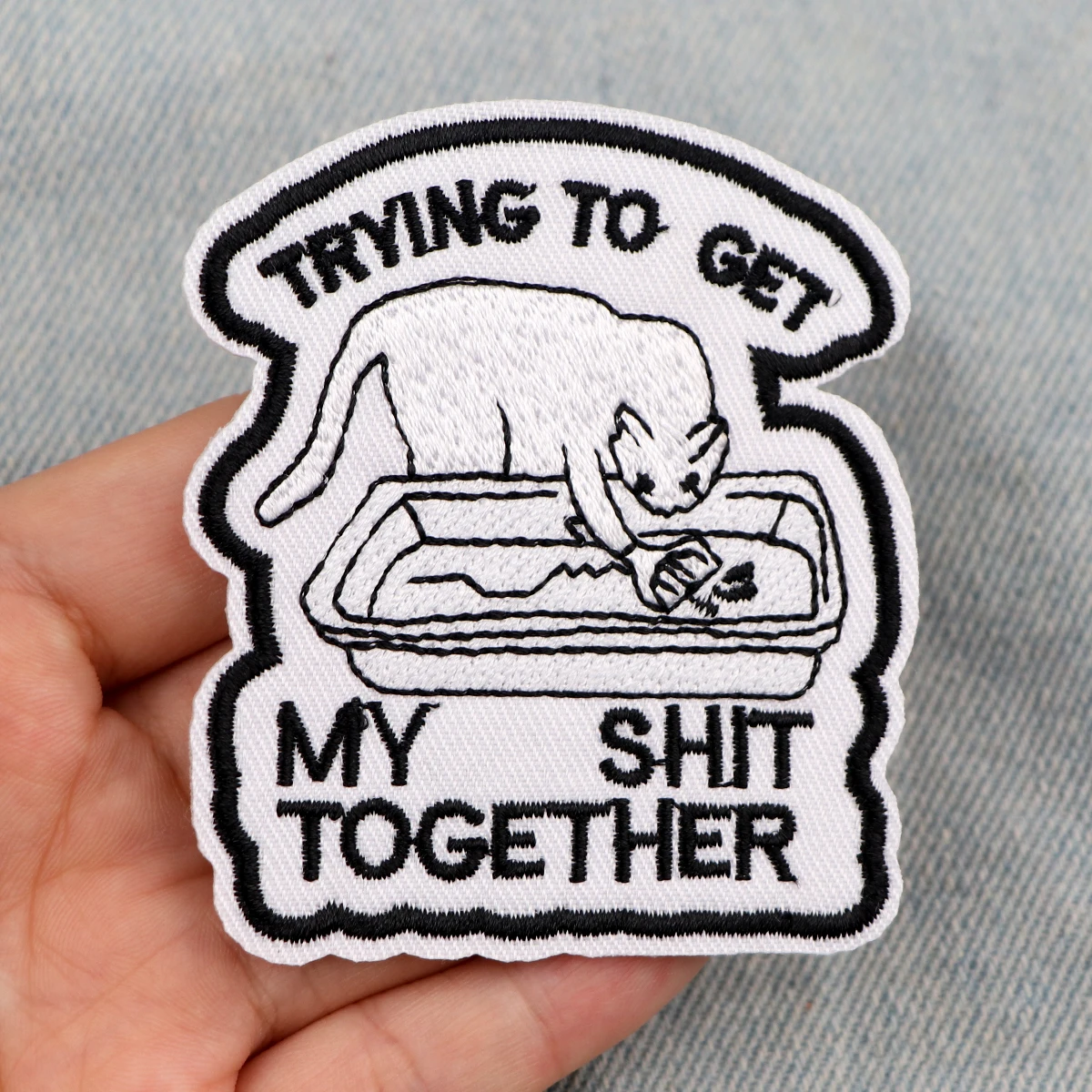 Parche EW PEOPLE, parche bordado con letras, parches para planchar para ropa, parches termoadhesivos para ropa, insignias para coser DIY - imagen 4