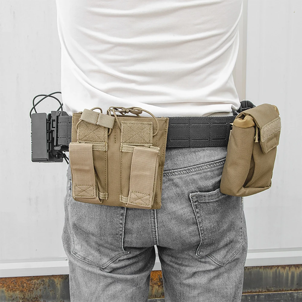Cinturón táctico MOLLE negro hebilla liberación rápida para hombre - imagen 5