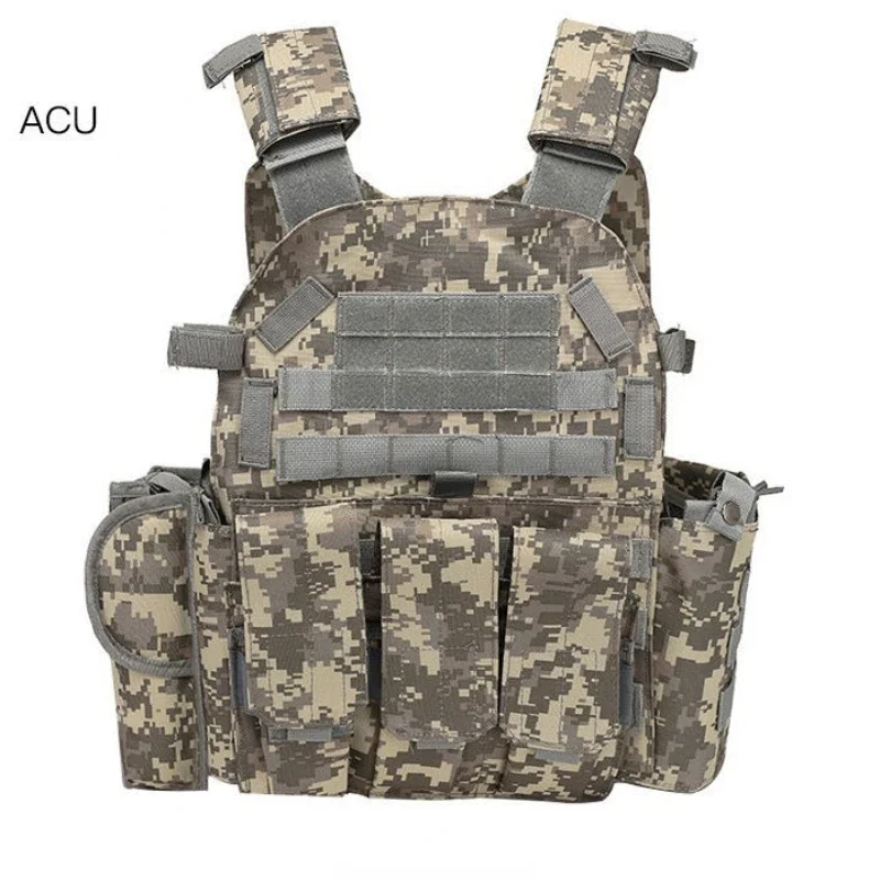 Chaleco táctico de nailon para niños, accesorio de Protección corporal para caza, bolsa de entrenamiento para acampar, 6094 - imagen 3