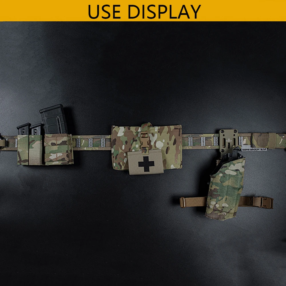 Bolsa para revistas de 9mm/5,56, bolsas tácticas para pistola Mag, bolsa doble Mag, soporte para Airsoft de caza con Clip de soporte de nailon rápido - imagen 5