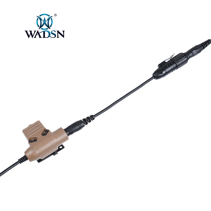 Auriculares tácticos U94PTT WADSN, auricular militar Civil, adaptador de transformación de cableado, serie completa, auriculares para exteriores y accesorio PTT - imagen 5