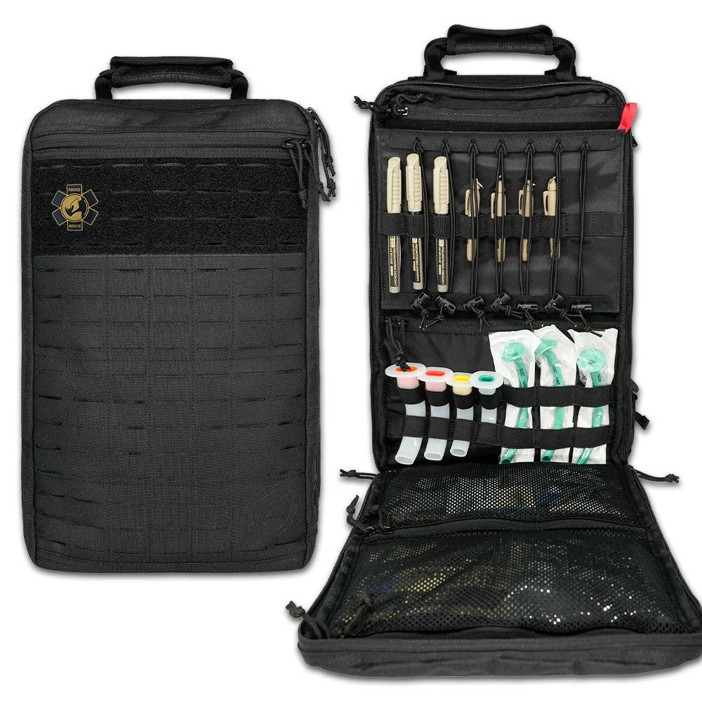 Mochila de primeros auxilios de rescate de rinoceronte, mochila táctica de nailon 20L 1000D, botiquín de primeros auxilios para traumatismos, bolsa para senderismo, Camping R20 - imagen 3