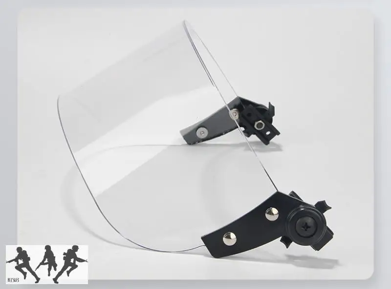 Casco táctico de Paintball Fast MICH AF, parabrisas, lente antidisturbios, riel guía, máscara conectada, lente protectora facial CS - imagen 3