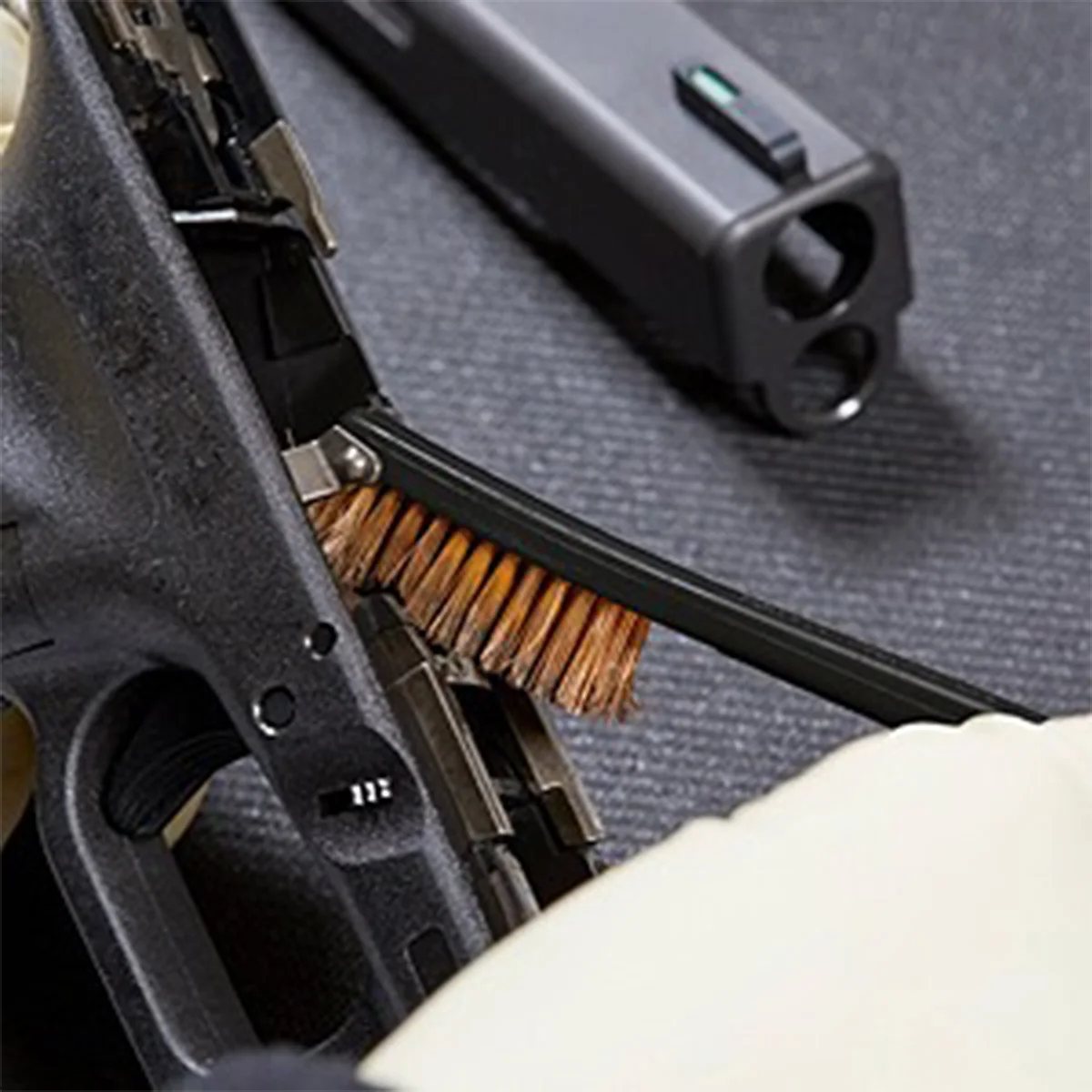 .177.17cal.30cal.270 / 8.280cal 22LR.22 Kit de limpieza de pistola táctica con bucle de parche ranurado Jag de latón, varilla Flexible y bolsa - imagen 5