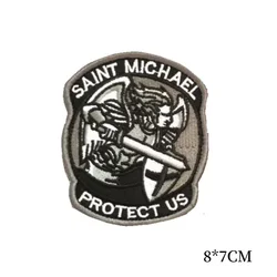 Parche táctico Saint Michael gancho y bucle – Insignia militar