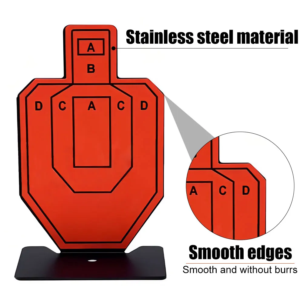 Mini objetivo de tiro de Metal IPSC/IDPA, objetivo de entrenamiento, 3 uds., Airsoft BBs/Gel Blaster, pellets/Paintballs, práctica de tiro, objetivo - imagen 3