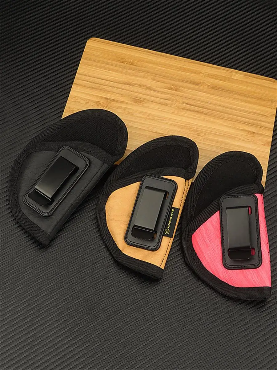 Kosibate IWB Funda de transporte oculta de cuero PU para pequeña 380 Keltec Sig Sauer P238 S & W Bodyguard Airsoft Gun Bag - imagen 4