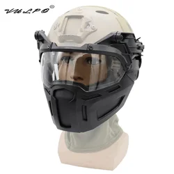 VULPO casco táctico con media máscara airsoft paintball