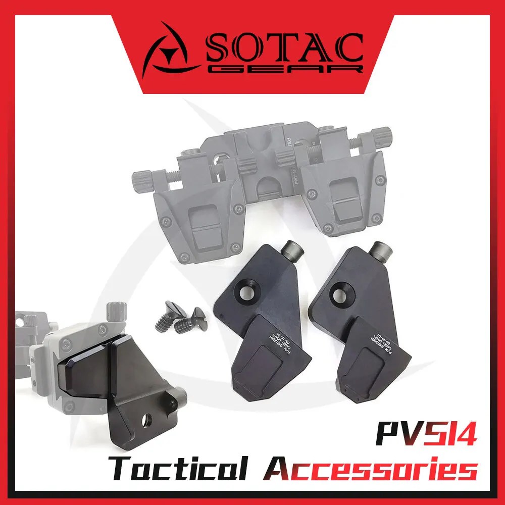 SOTAC-GEAR AN/PVS-14 NVG zapato de cola de milano gafas de visión nocturna montaje puente brazo soporte montaje PVS14 puente Binocular NVG montaje