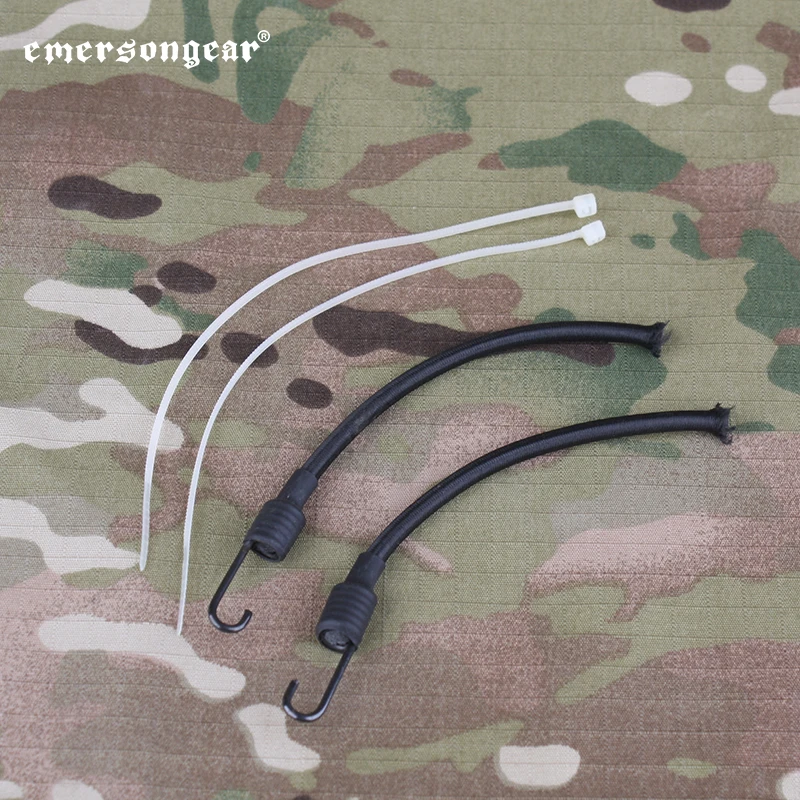Emersongear-cordón para casco, riel guía, correa elástica de seguridad, cinturones para entrenamiento rápido Airsoft, caza, 2 unids/set, accesorios tácticos - imagen 2