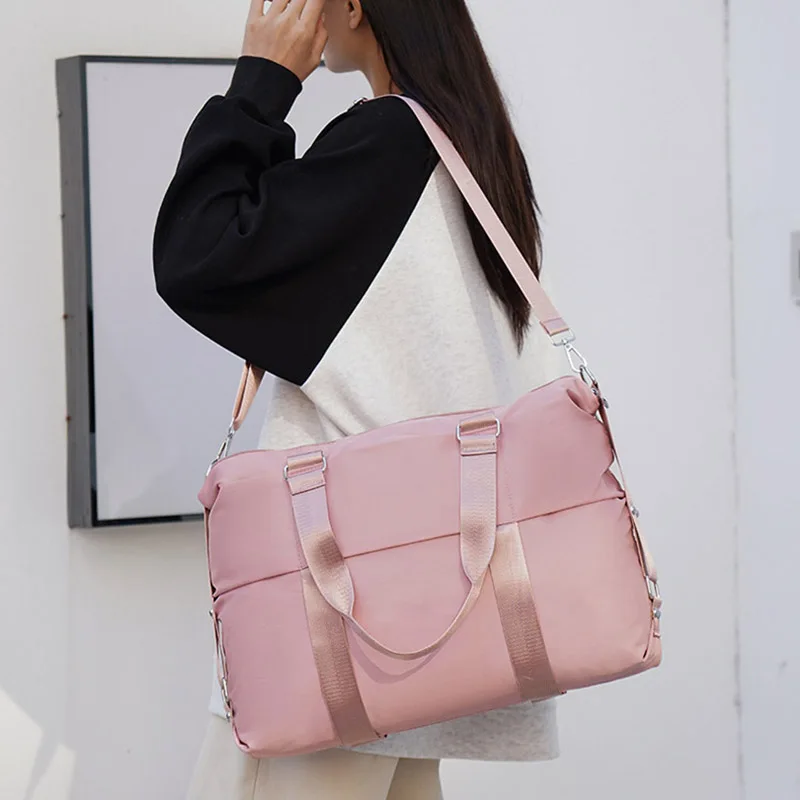 Bolso de mano deportivo de gran capacidad para mujer, bandolera de un solo hombro para natación, Yoga, gimnasio, viaje - imagen 3