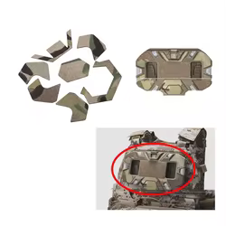 Chaleco táctico de caza, accesorios colgantes, soporte para teléfono móvil, tela adhesiva