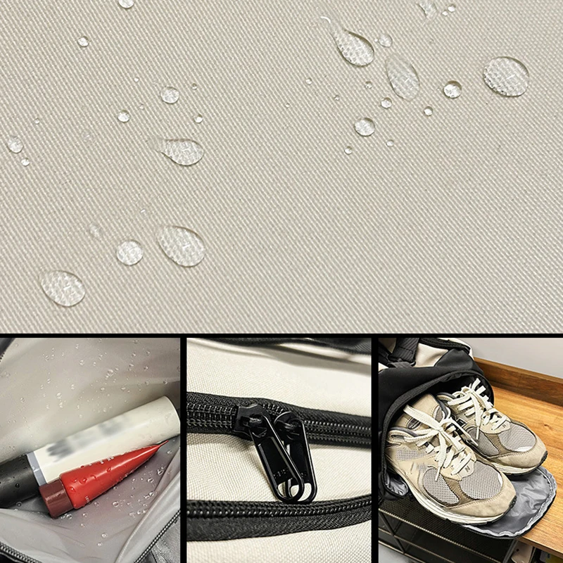 Bolsa de lona deportiva con zapatos, bolsas para gimnasio, Fitness, Yoga, seco, húmedo, para acampar al aire libre, senderismo, viaje de mano, bolso de equipaje portátil - imagen 5