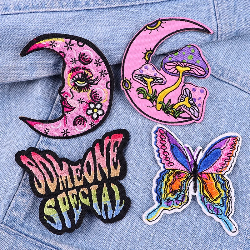 La bondad es mágica/parche bordado de dibujos animados, parche con letras, parches para planchar para ropa, parches termoadhesivos para coser ropa DIY - imagen 5