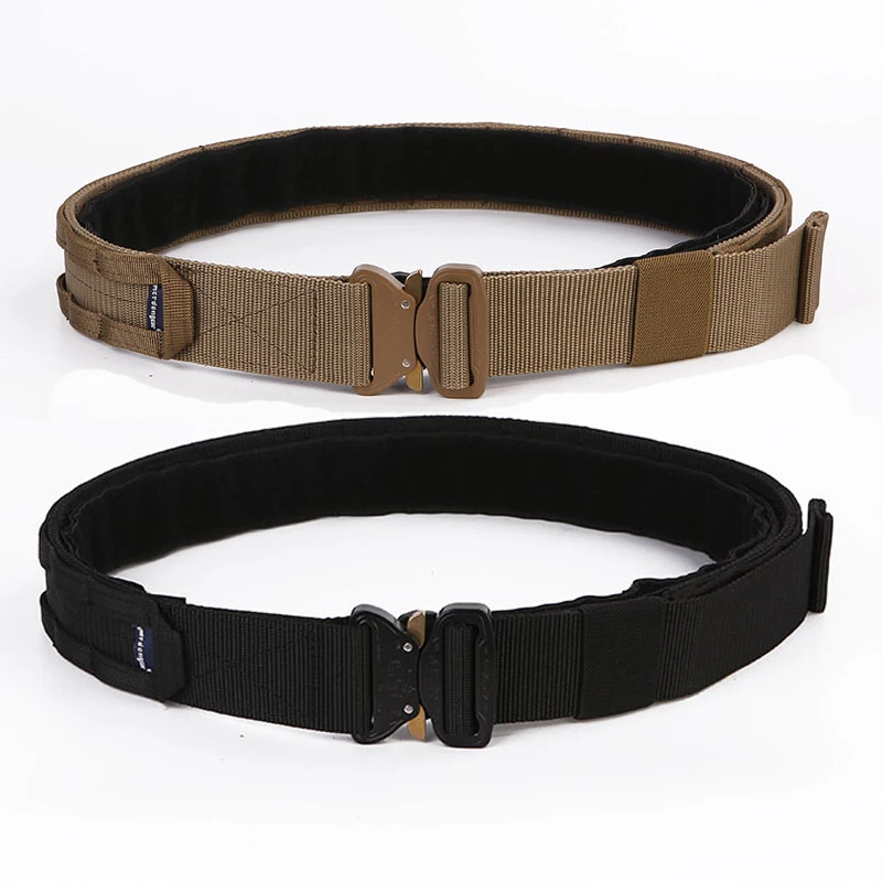 Emersongear 1,75 pulgadas, cinturones de combate MOLLE de una pieza, pretina táctica de servicio, correa de cintura para acampar, senderismo, Airsoft, caza, nailon EM9455 - imagen 3