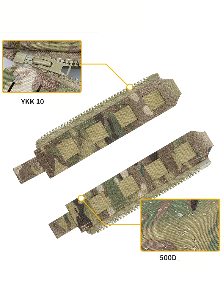 Conector de cremallera para chaleco, chaleco ligero con ajuste de cremallera MOLLE para FCSK - imagen 5