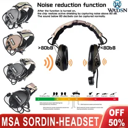 WADSN MSA Orejeras tácticas supresión ruido Airsoft