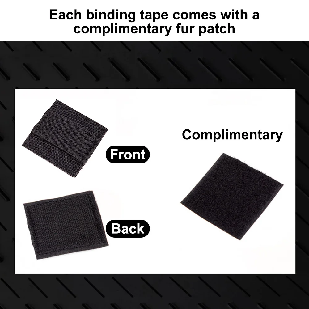 Pegatina de bucle de gancho de Cable táctico, correa de recogida para casco, intercomunicador de auriculares, organizadores de gancho y bucle, pegatina para Walkie de auriculares - imagen 3