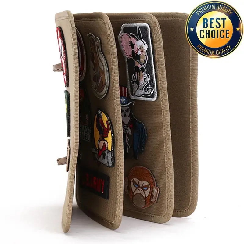 Tablero de almacenamiento de insignia de moral al aire libre, tablero organizador de brazalete, placa adhesiva para insignia de brazo, tela de exhibición de insignia adhesiva, 4 unids/lote - imagen 4