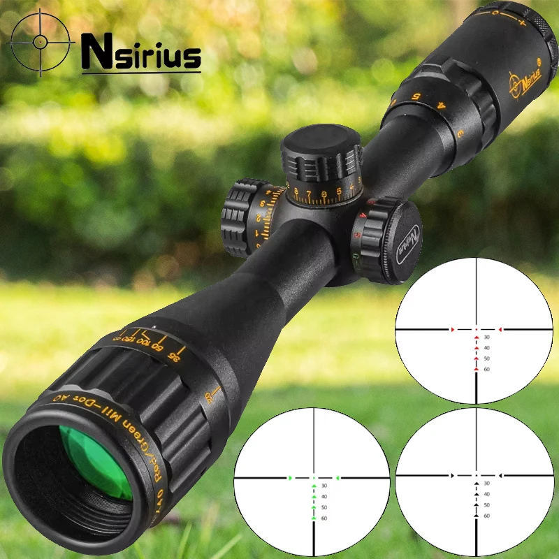 NSIRIUS HD Gold 3-9X40 AOE mira telescópica táctica vista óptica rojo verde llluminate Cross caza Rifle alcance pistola de aire alcance - imagen 3