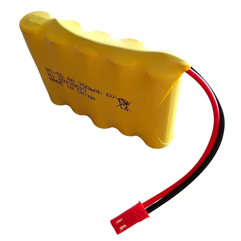 JST Plug 6V 700mAh NI-CD AA batería recargable para juguetes de Control remoto coches barcos camiones trenes pistolas Robots piezas - imagen 4