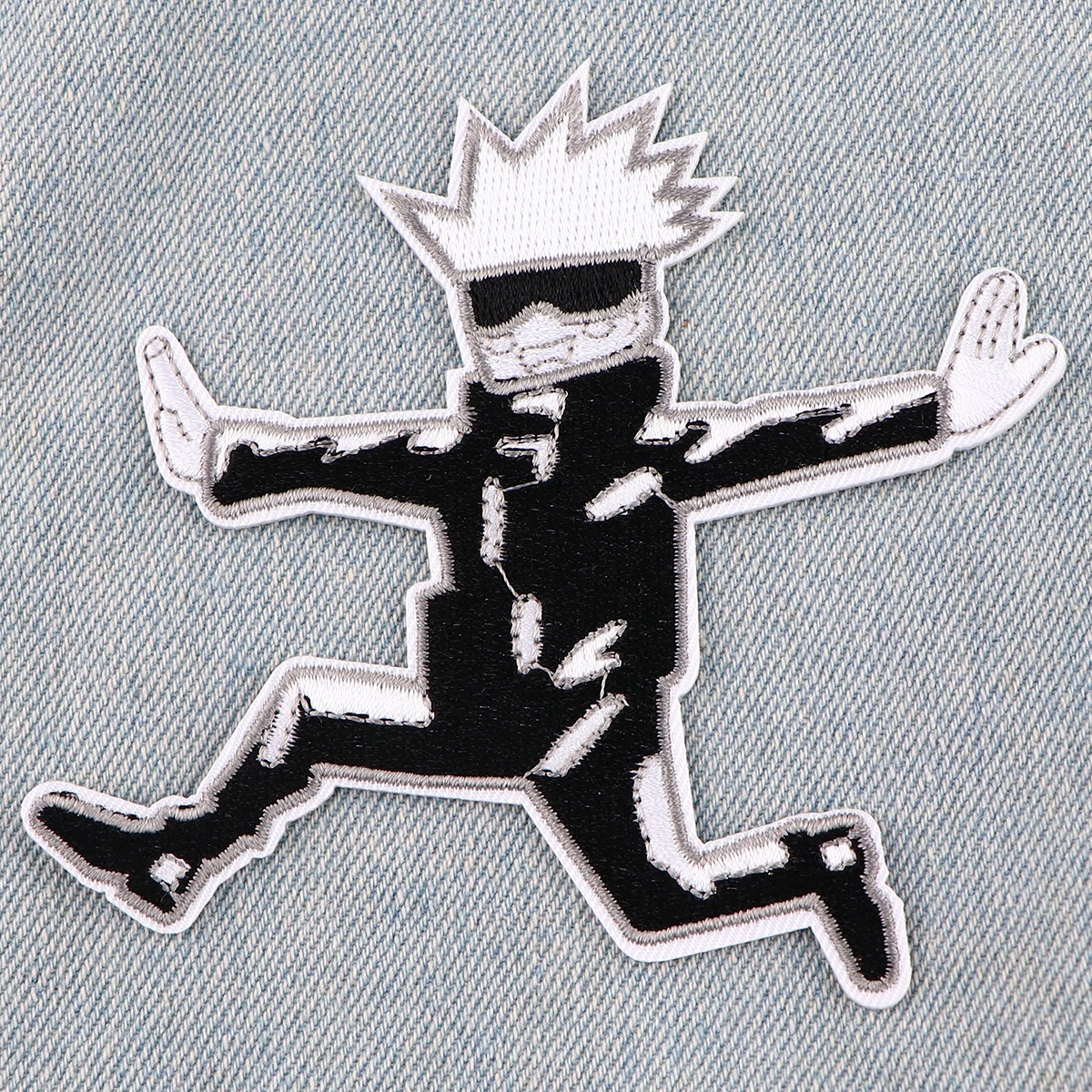 Gojo Satoru parches de ropa bordados Diy, parches para planchar para ropa, insignias de chaqueta, pegatinas de costura, apliques de Anime - imagen 2