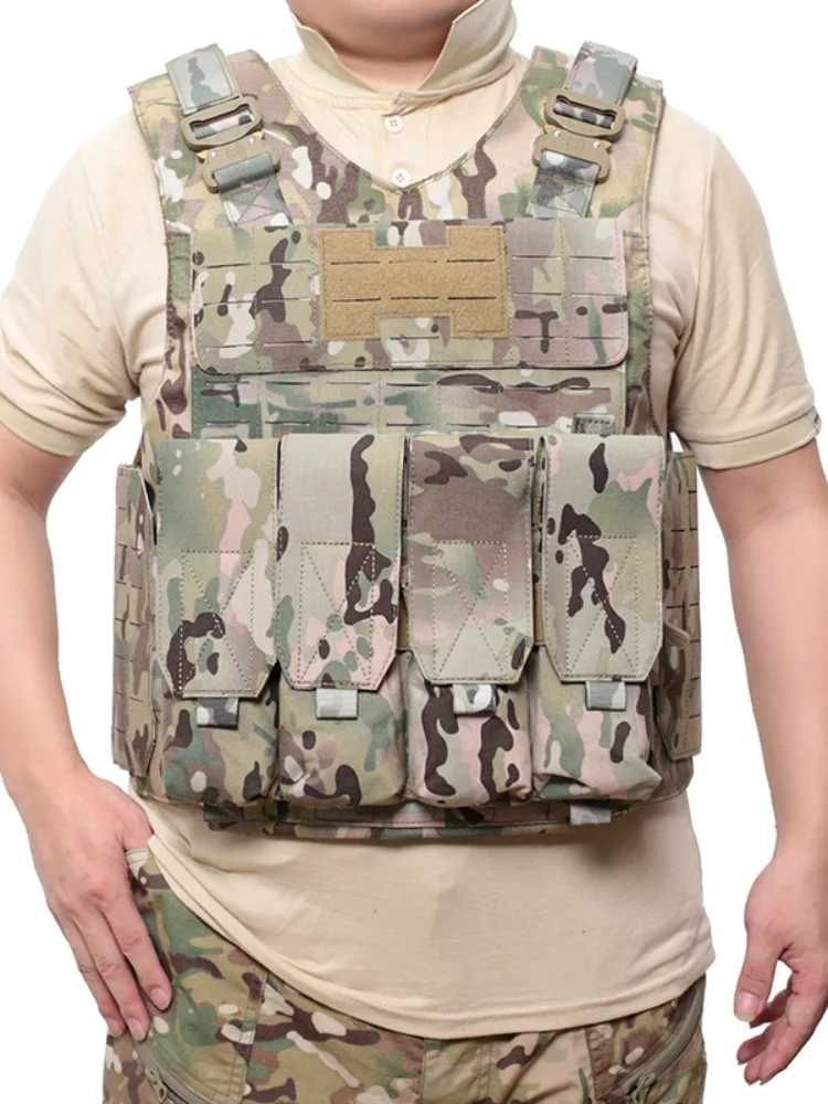 Chaleco táctico de liberación rápida para exteriores, chaleco de entrenamiento de revistas cuádruple multifunción - imagen 5