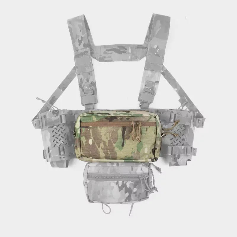 Bolsa miscelánea con cremallera horizontal SS GP, bolsa con sello de cintura Molle, Panel trasero LV119 PH39 - imagen 2