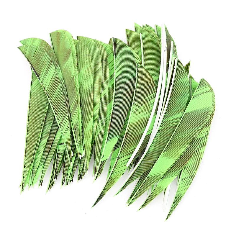 36 Uds pluma de flecha 5 pulgadas ala derecha pluma de pavo tiro con arco paletas naturales caza objetivo tiro flecha Fletching - imagen 5
