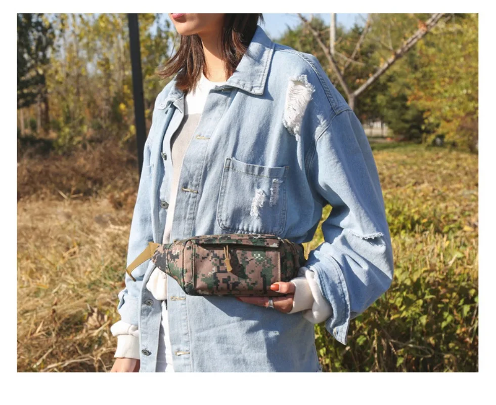 Riñonera pequeña antirrobo, mini bolsa de viaje para deportes al aire libre, bolsa para llaves de teléfono móvil, paquete de cinturón para correr con conector para auriculares - imagen 4