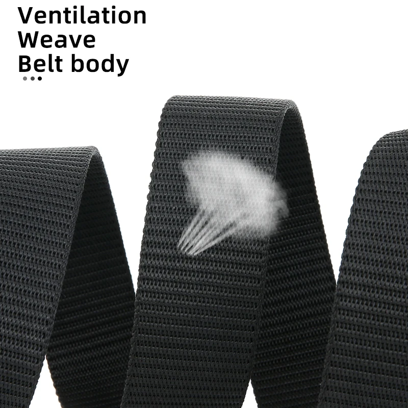 Cinturón militar de nailon con hebilla automática para caza al aire libre, cinturón de lona táctico multifuncional, cinturón de alta calidad para hombres - imagen 3