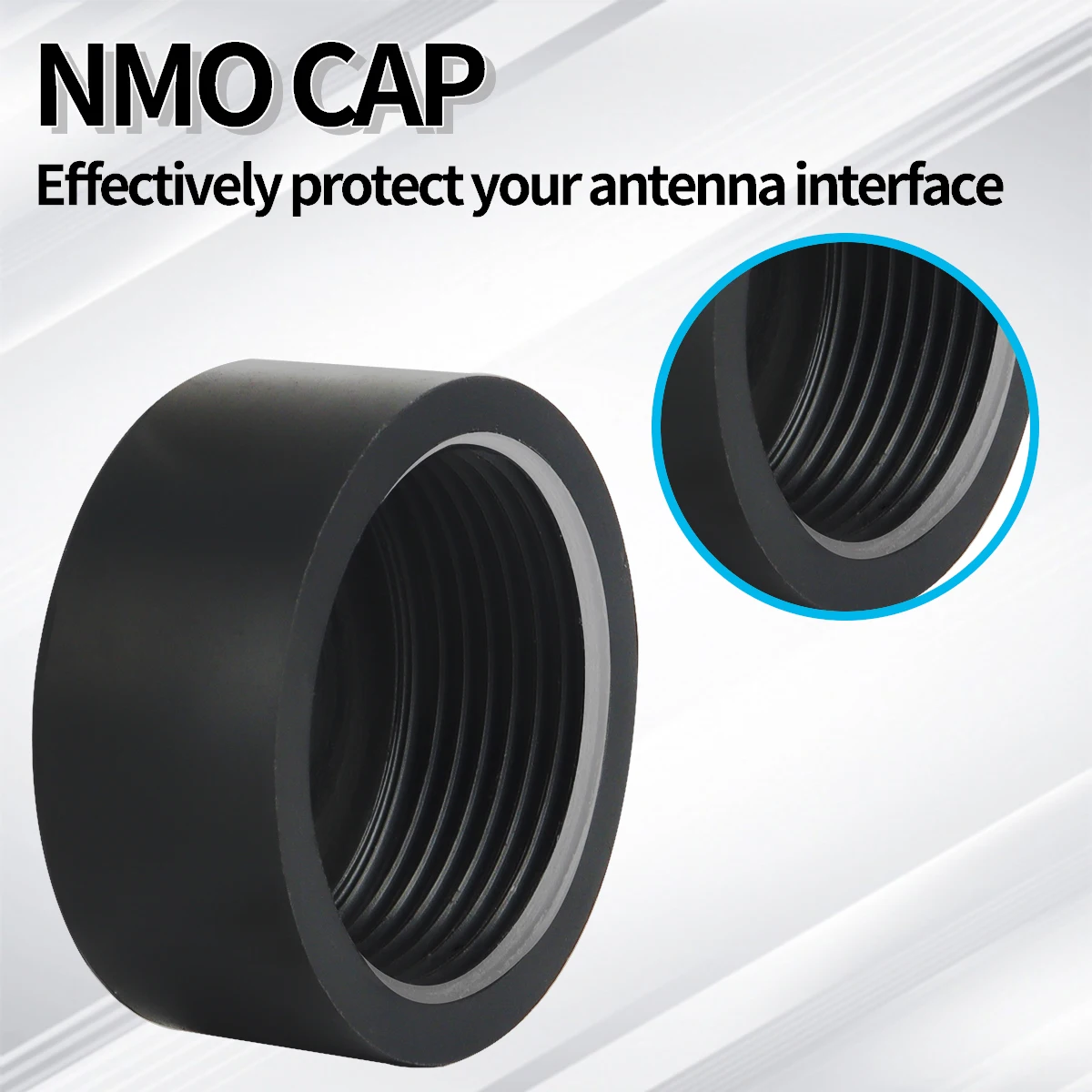 Tapa de montaje de antena ABBREE NMO, resistente al agua con junta tórica, cubierta para lluvia y clima, interfaz protectora, plástico duradero negro - imagen 3