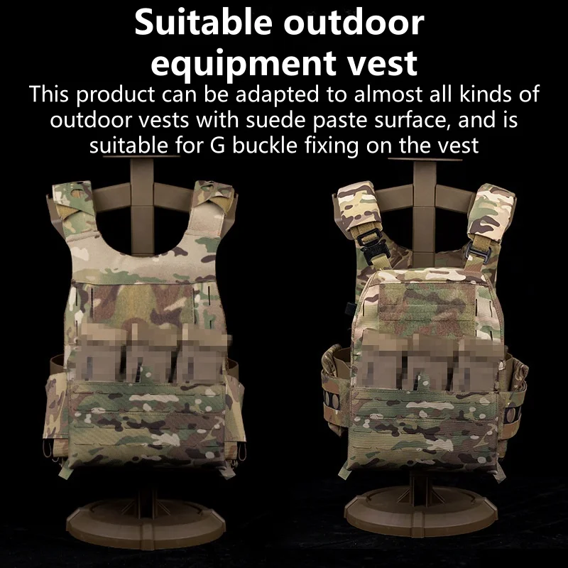 Accesorios para equipos al aire libre, bolsa Triple con gancho en G, paquete colgante con solapa frontal y inserto elástico, funda MOLLE, 5,56 - imagen 5
