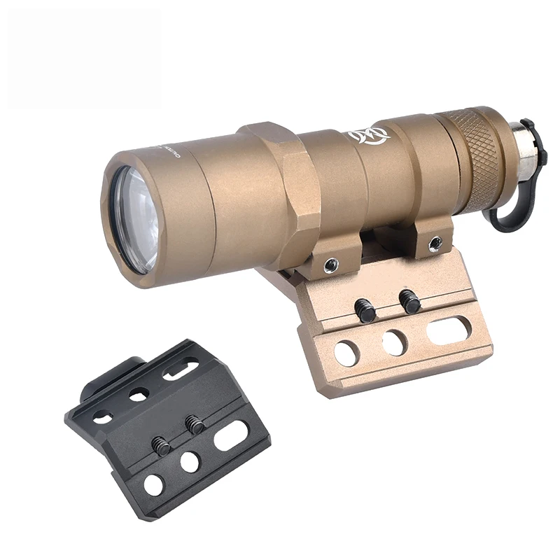 Adaptador de linterna táctica, montaje SF M600 M300, luz de explorador DBAL-A2, luz de arma Airsoft, accesorios de Base UN para riel Picatinny - imagen 5