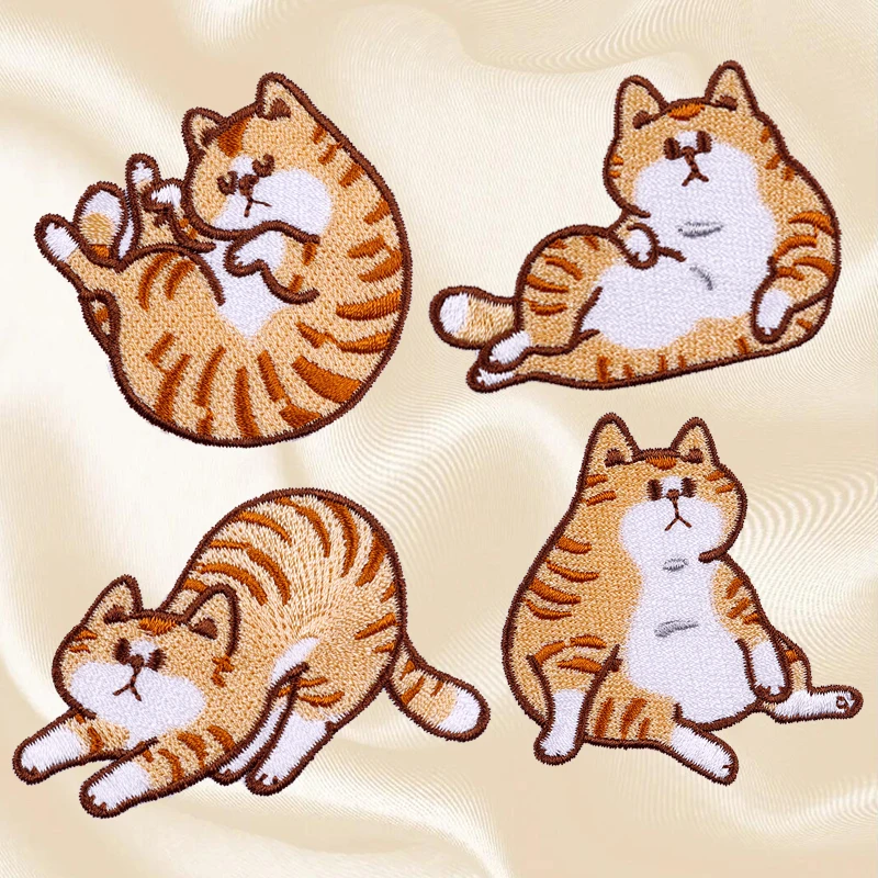 Parche bordado de animales bonitos, parche de rana, erizo de pingüino, gato de dibujos animados, parches termoadhesivos para planchar DIY para ropa - imagen 3