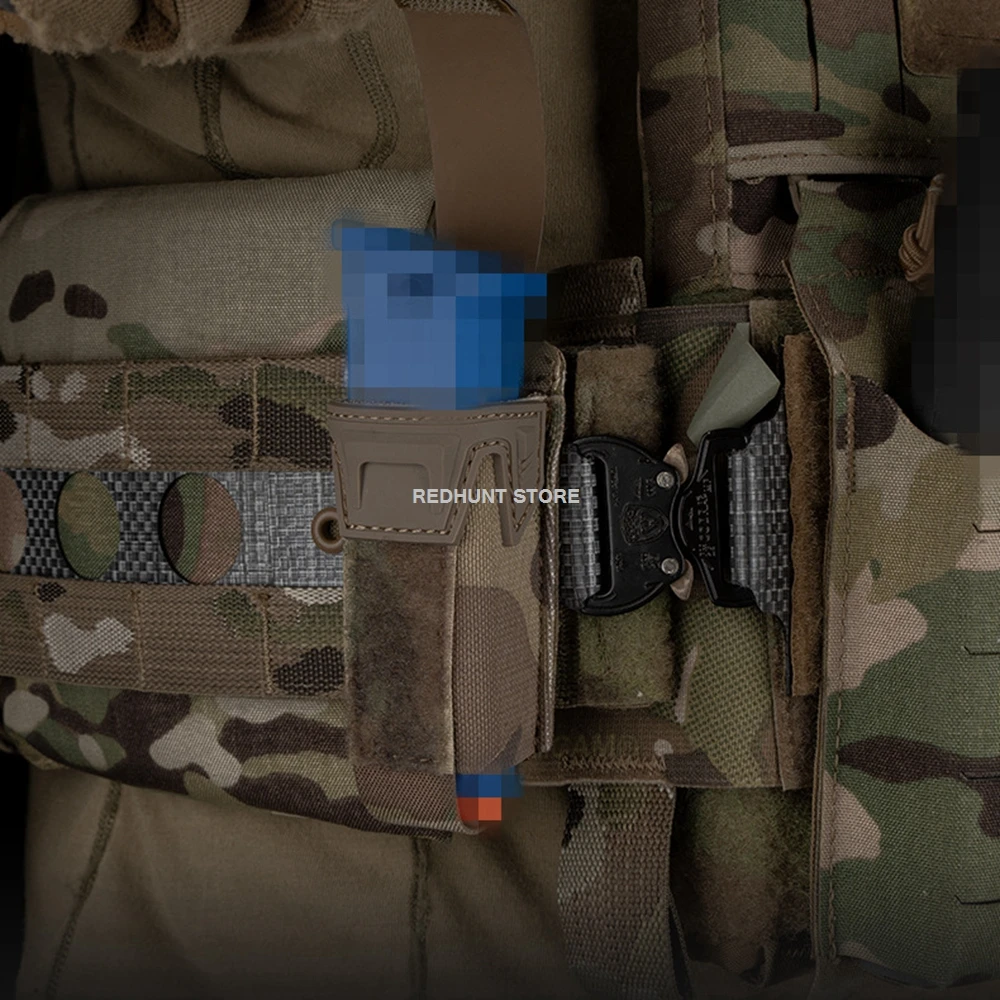 Para 9mm/45acp bolsa táctica individual para revistas elástico 5,56/7,62 funda para revistas Agilit Pincers cinturón de chaleco de caza de liberación rápida - imagen 4