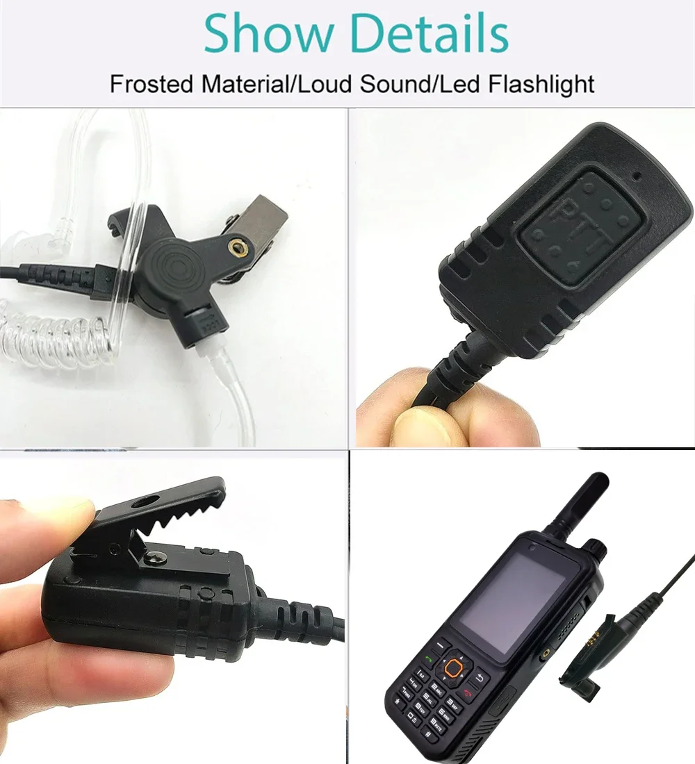 VENTA USB T320 Original tubo de aire auriculares para 4G red Radio Inrico T320 S100 S200 Android teléfono móvil PTT auricular - imagen 5