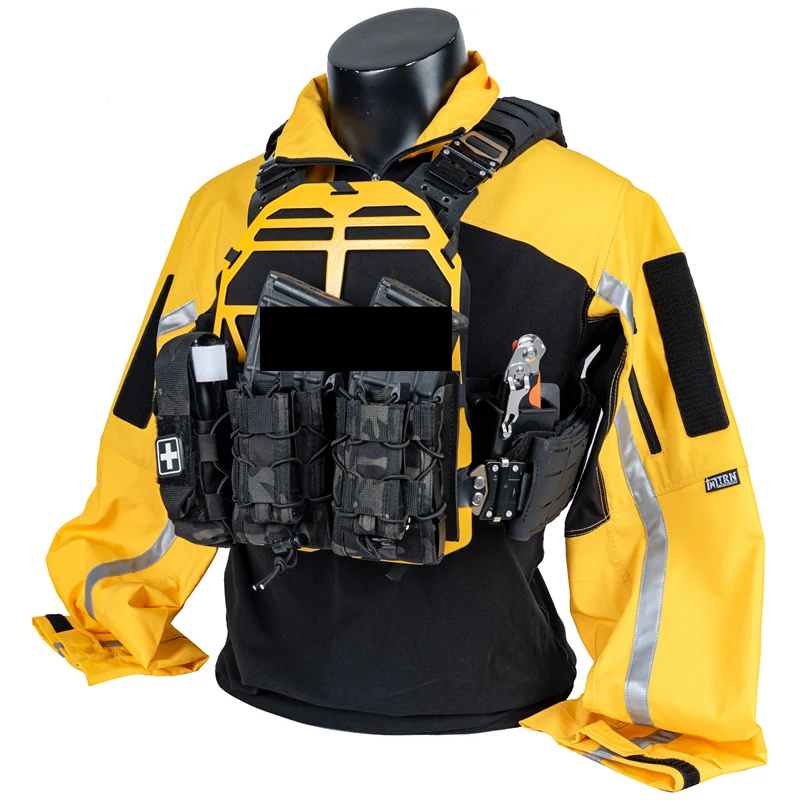 Uniforme de Instructor con tira reflectante, camisetas de entrenamiento, traje de rana transpirable de rescate - imagen 4