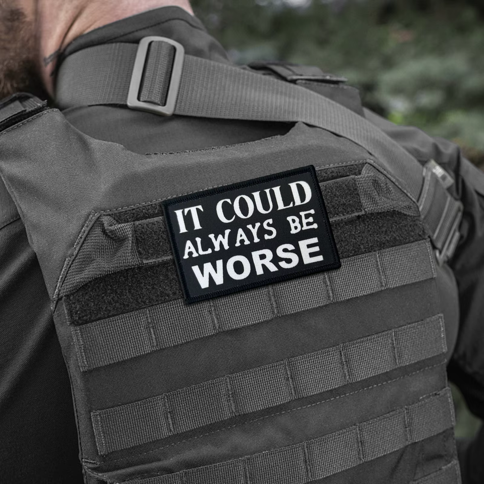 Parche táctico velcro con Meme – Insignia moral militar para mochila - imagen 2