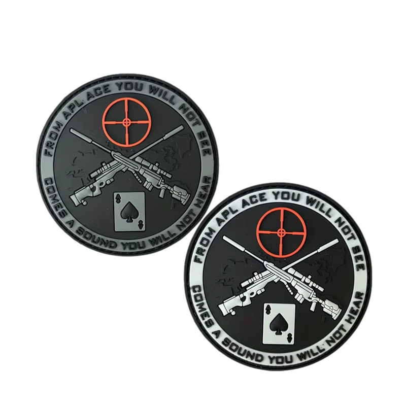 Parche táctico PVC 3D francotirador – Insignia moral con velcro - imagen 4