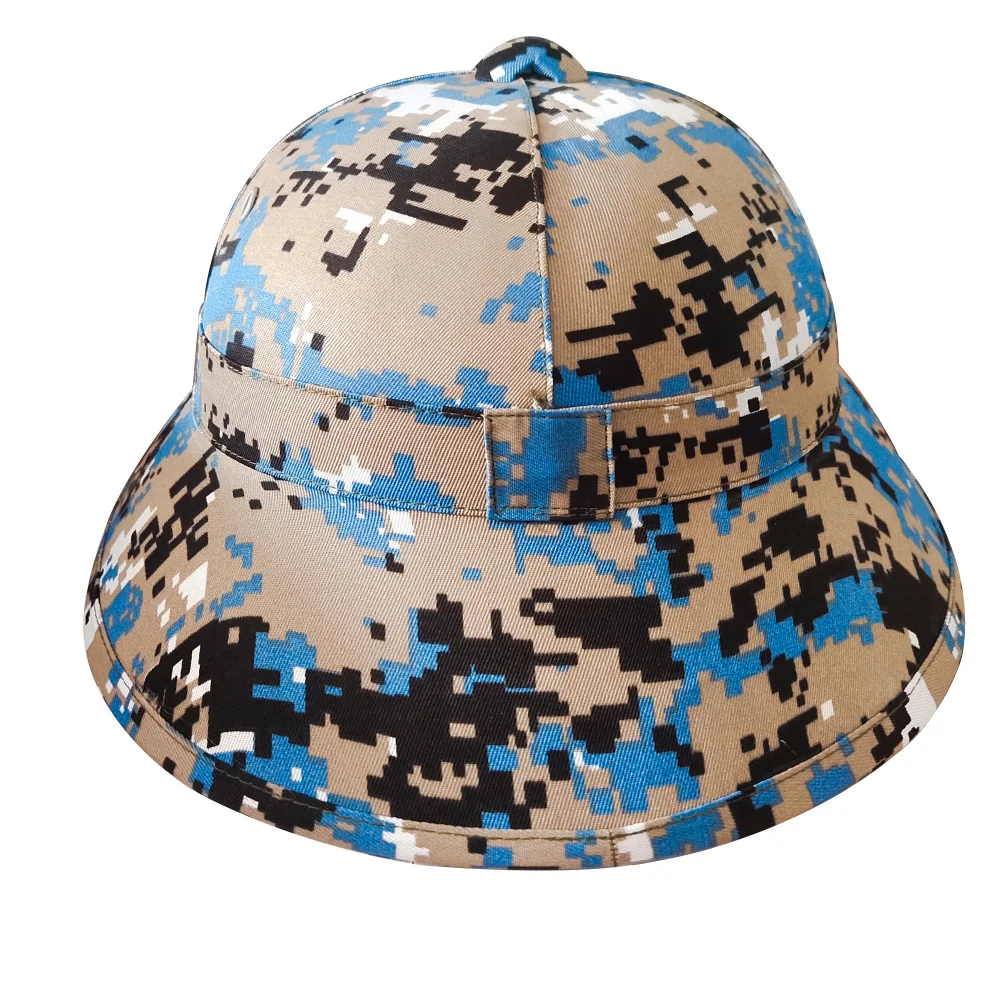 Casco vietnamita, sombrero de camuflaje, casco con gorra de malla, accesorios de rendimiento, sombrero de casco, casco de camuflaje azul Vietnam