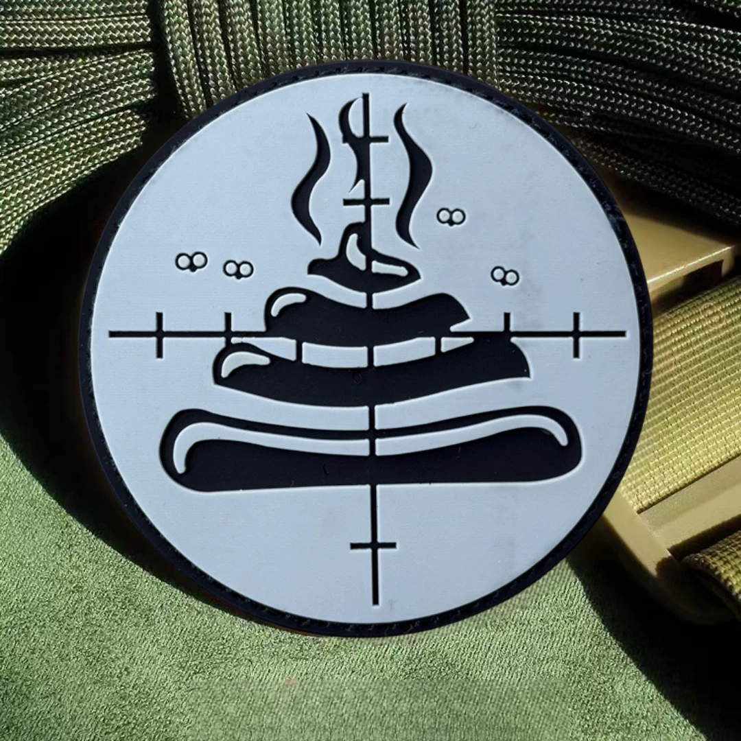 Shoot The Shlt-parche divertido, insignia de moral táctica, parches de gancho y bucle de PVC 3D para ropa, pegatina de equipo militar del ejército - imagen 4