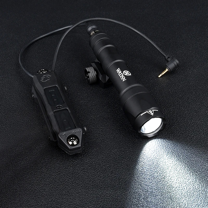 WADSN-linterna de Metal M600 M600C, luz blanca para arma de caza con interruptor de presión de doble función para riel m-lok Keymod de 20MM - imagen 2