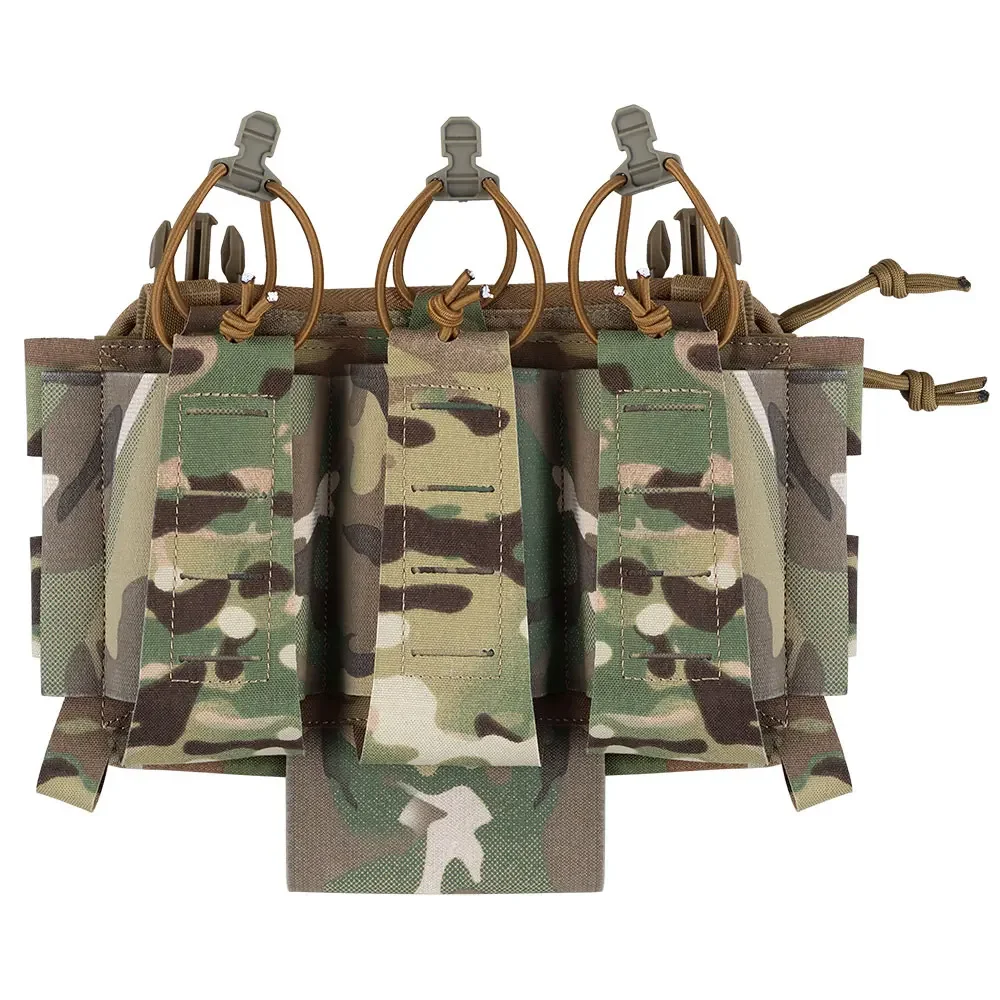 Bolsa táctica Triple 5,56, Panel frontal con soporte de torniquete, bolsa magnética, accesorios ajustables para chaleco de caza - imagen 3